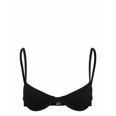 Underwire Top Swimwear Bikinis Bikini Tops Wired Bikinitops Svart Filippa K