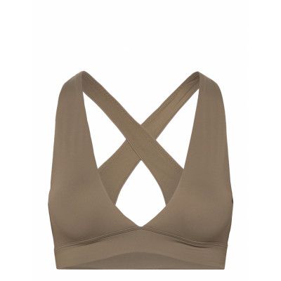 Casall V-Neck Crossback Bikini Top Grön