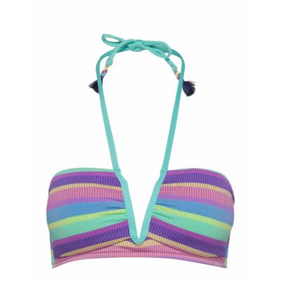V Wire Halter Bikinitop Multi/mönstrad Seafolly