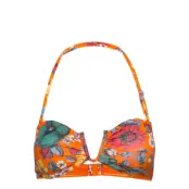 Valetudo Bandeau Bikini Top Bikinitop Orange French Connection