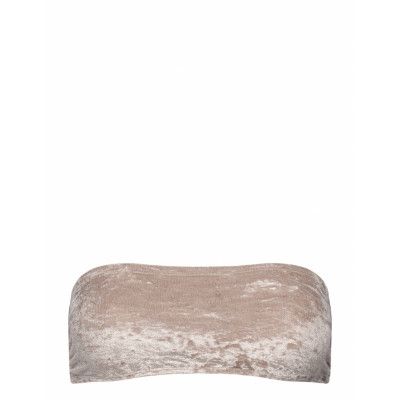 Filippa K Velvet Bandeau Swim Top Kräm