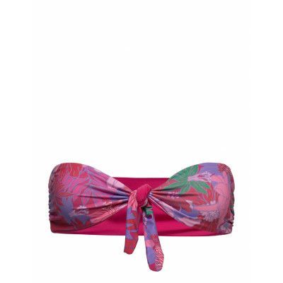 Verso - Sa Bandeau Swimwear Bikinis Bikini Tops Bandeau Bikinitops Pink Etam