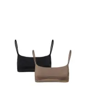 Weekday 2-Pack Bikini Top - Black - S