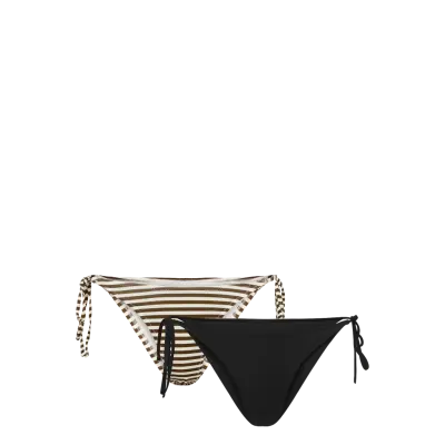 Weekday 2-Pack Tie Bikini Bottom - Black - XXS