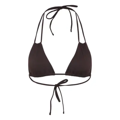 Weekday Breeze Tie Bikini Top - Black - XS
