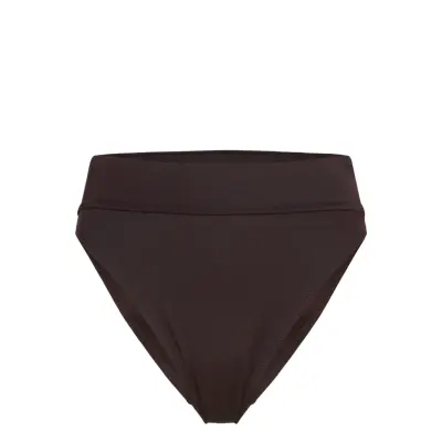 Weekday Heat High Waist Bikini Bottoms - Brown - XS