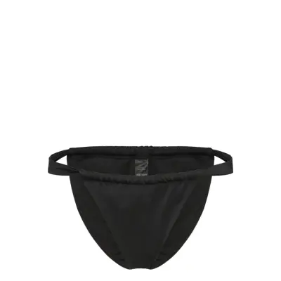 Weekday Low Waist Ruched Bikini Briefs - Black - XS