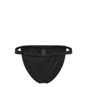 Weekday Low Waist Ruched Bikini Briefs Svart