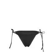 Weekday Mid Rise Brazilian Tie Bikini Bottoms - Black - M