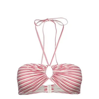 Weekday Sea Printed Bikini Top Röd