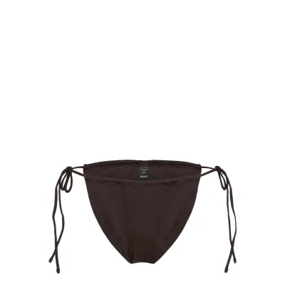 Weekday Strappy Tie Bikini Bottoms - Brown - S