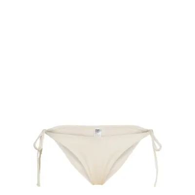 Weekday Structured Strappy Tie Bikini Underdelar Vit
