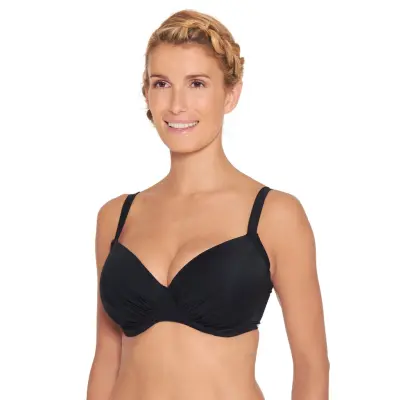 Wiki Balconette Bikini Top - Black - C x 90