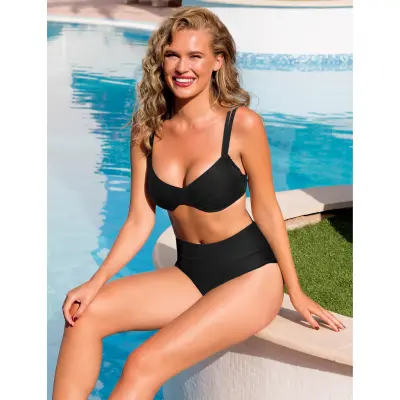 Wiki Swim Tai High Waist - Black - 40