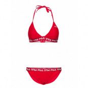 Women Aurora Bikini Bikini Röd FILA