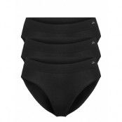 Women's Bamboo Bikini Sport Panties Briefs Svart Danish Endurance