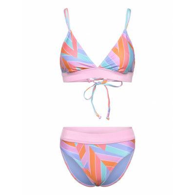 Speedo Womens Printed Banded Triangle 2 Pc. Rosa