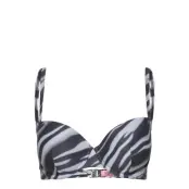 Zebra Demi Pw Bikinitop Blå Hunkemöller