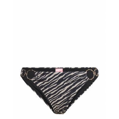 Zebra Rings Cheeky T Swimwear Bikinis Bikini Bottoms Bikini Briefs Black Hunkemöller
