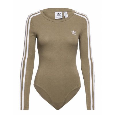 Adicolor Classics Bodysuit W T-shirts & Tops Bodies Grön Adidas Originals