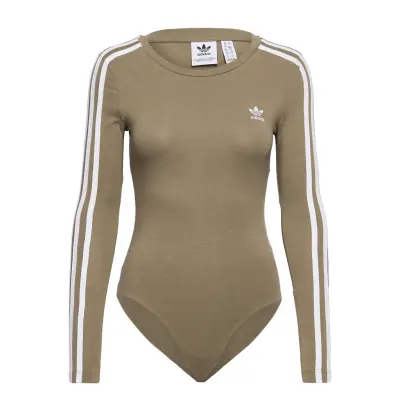 Adicolor Classics Bodysuit W T-shirts & Tops Bodies Grön Adidas Originals