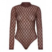 Bardot Adoni Backless Mesh Bodysuit Brun