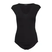 Agnes Bodysuit T-shirts & Tops Bodies Svart Lulu's Drawer