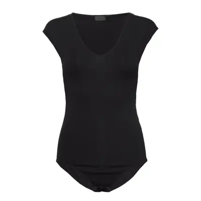 Agnes Bodysuit T-shirts & Tops Bodies Svart Lulu's Drawer