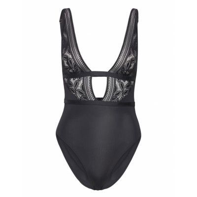 Astrid Bodysuit Bodies Slip Svart Dorina