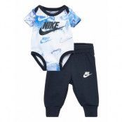 B Nsw Daze Bodysuit Pant Set Sets Sets With Body Blå Nike