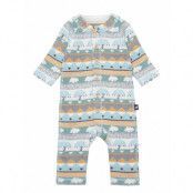 Babies' Wool All-In- Mysig Långärmad Bodysuit Multi/mönstrad Reima