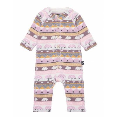 Babies' Wool All-In- Mysig Långärmad Bodysuit Multi/mönstrad Reima