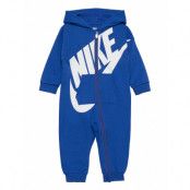 Nkn All Day Play Coverall Långärmad Bodysuit Blue Nike