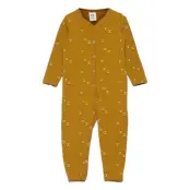 Ball Bodysuit Långärmad Bodysuit Gul Müsli By Green Cotton