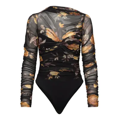 Bardot Althea Mesh Bodysuit Svart