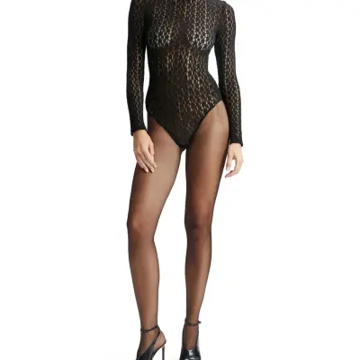Bardot Vezza Floral Mesh Bodysuit - Black - 42
