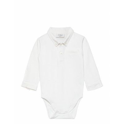 Basil - Bodysuit Bodies Long-sleeved Vit Hust & Claire