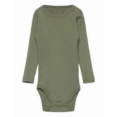 Berry - Bodysuit Bodies Long-sleeved Grön Hust & Claire