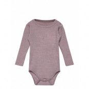 Berry - Bodysuit Bodies Long-sleeved Pink Hust & Claire