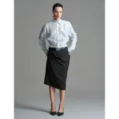 BETTTER Lining Shirt Tie Bodysuit - Blue - L