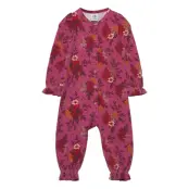 Bloomy Bodysuit Långärmad Bodysuit Rosa Müsli By Green Cotton