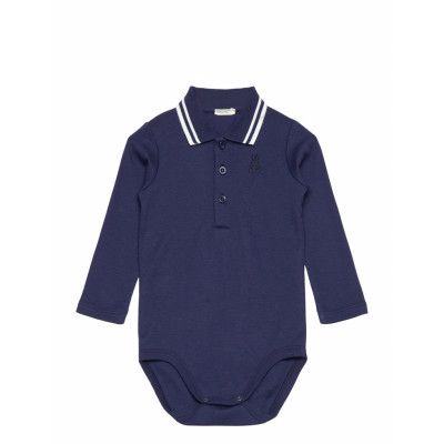 United Colors Of Benetton Bodysuit L/S Marinblå