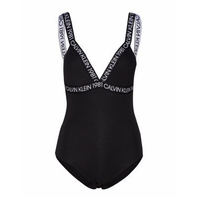 Bodysuit T-shirts & Tops Bodies Svart Calvin Klein