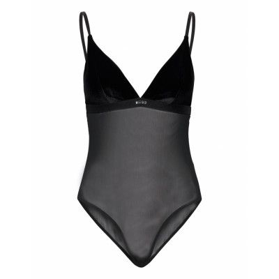 Bodysuit Velvet *Villkorat Erbjudande Bodies Slip Svart HUGO