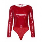Bardot Brenna Sequin Bodysuit Röd