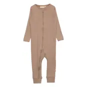 Caline Sie 86Cm - 18M Neutral Långärmad Bodysuit Beige That's Mine