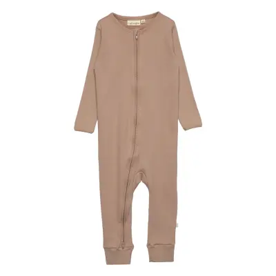 Caline Sie 86Cm - 18M Neutral Långärmad Bodysuit Beige That's Mine