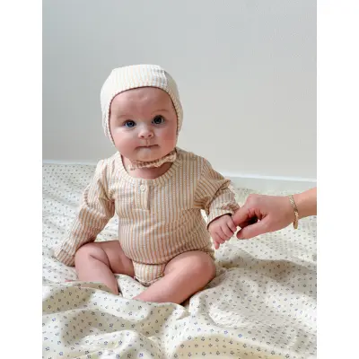 Cam Cam Copenhagen Long Sleeved Body William - Beige - 68