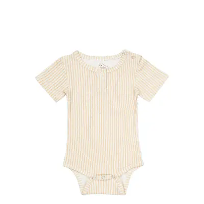Cam Cam Copenhagen Short Sleeved Body Elliot - Yellow - 74