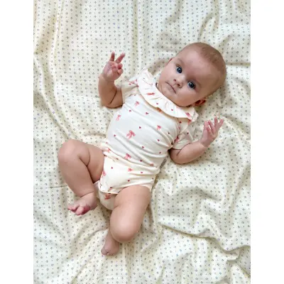 Cam Cam Copenhagen Short Sleeved Body Olivia - Cream - 56